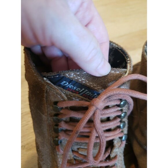 Diesel Tatradium Basket Tatra Mens Boots 10.5 Suede Leather  display picture 1